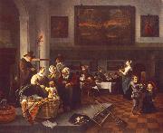 Jan Steen The Christening oil